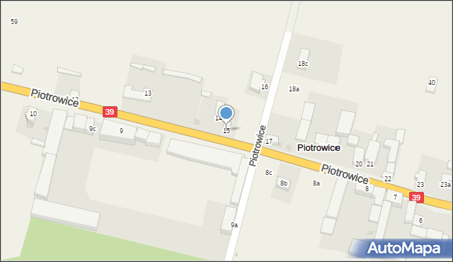 Piotrowice, Piotrowice, 15, mapa Piotrowice