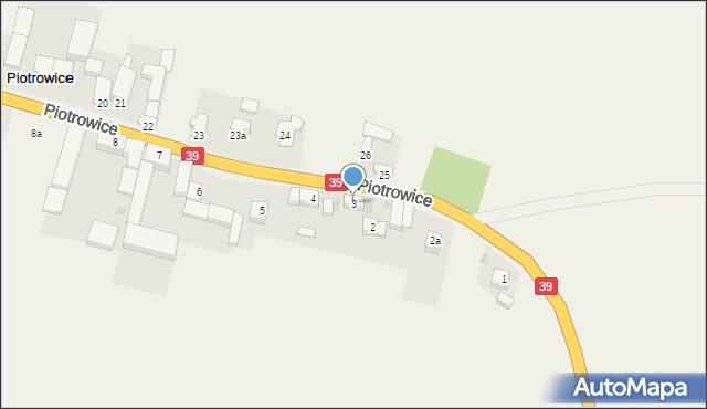 Piotrowice, Piotrowice, 3, mapa Piotrowice