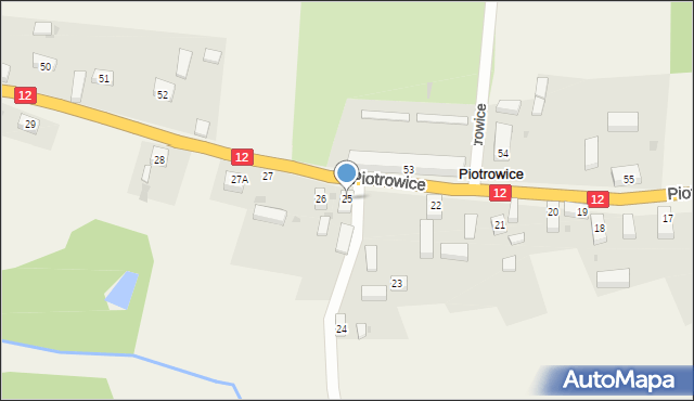 Piotrowice, Piotrowice, 25, mapa Piotrowice