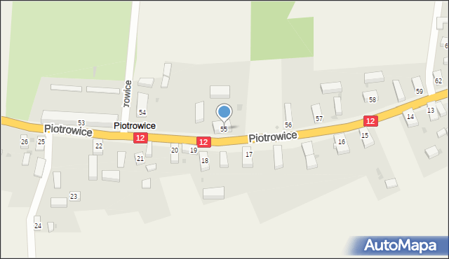 Piotrowice, Piotrowice, 55, mapa Piotrowice