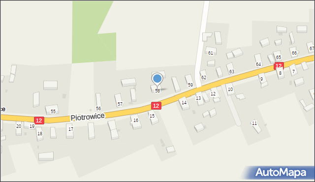 Piotrowice, Piotrowice, 58, mapa Piotrowice