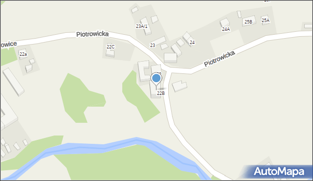 Piotrowice, Piotrowice, 22e, mapa Piotrowice