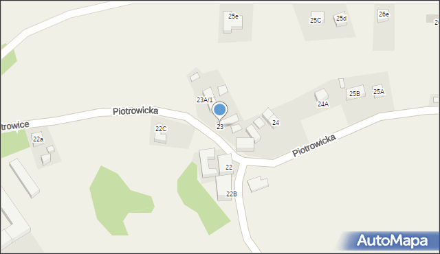 Piotrowice, Piotrowice, 23, mapa Piotrowice