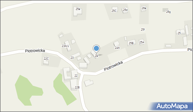 Piotrowice, Piotrowice, 24, mapa Piotrowice