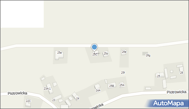 Piotrowice, Piotrowice, 25C, mapa Piotrowice
