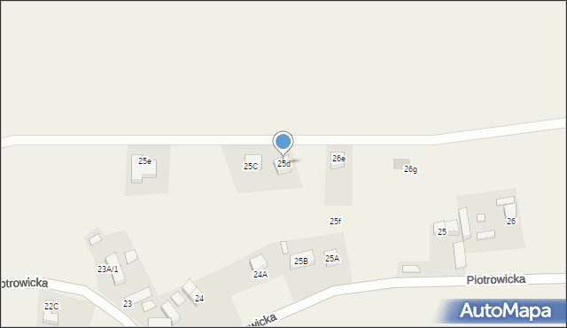 Piotrowice, Piotrowice, 25d, mapa Piotrowice