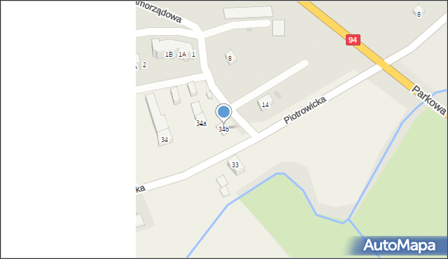 Piotrowice, Piotrowice, 34b, mapa Piotrowice