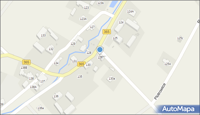 Piotrowice, Piotrowice, 126, mapa Piotrowice