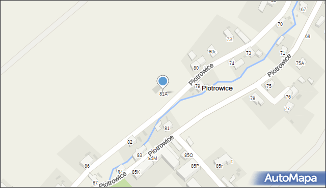 Piotrowice, Piotrowice, 81A, mapa Piotrowice