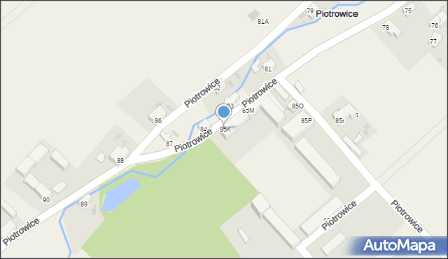 Piotrowice, Piotrowice, 85K, mapa Piotrowice