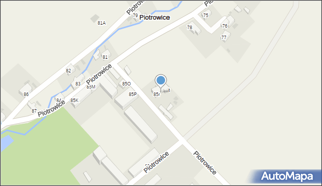 Piotrowice, Piotrowice, 85s, mapa Piotrowice