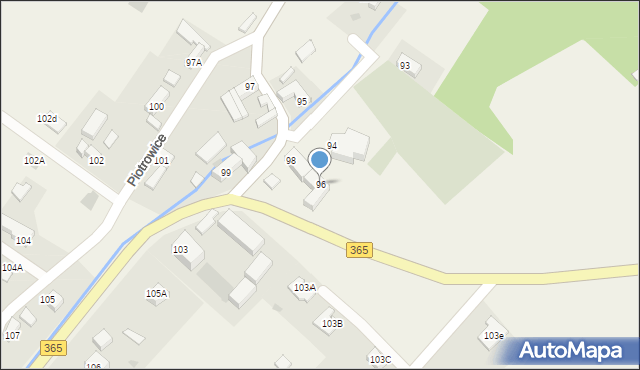 Piotrowice, Piotrowice, 96, mapa Piotrowice