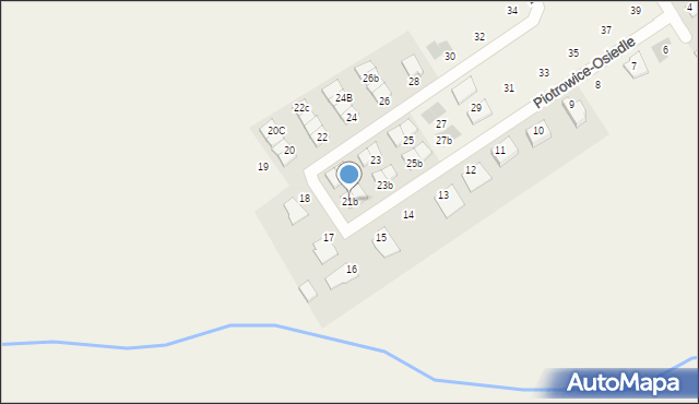 Piotrowice, Piotrowice-Osiedle, 21b, mapa Piotrowice