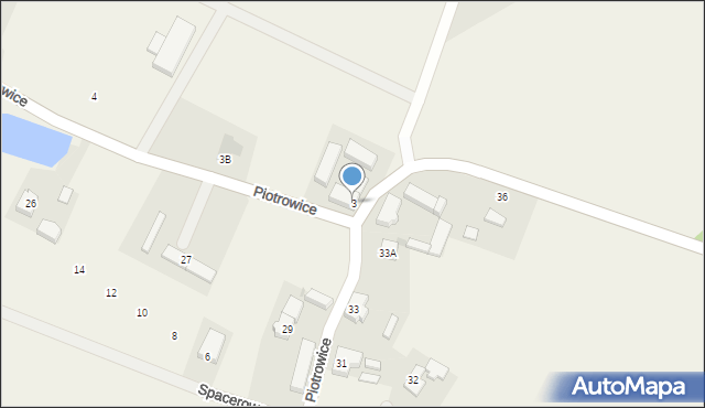 Piotrowice, Piotrowice, 3, mapa Piotrowice