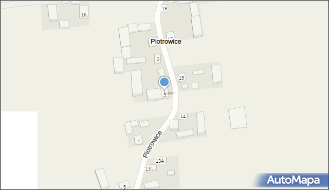 Piotrowice, Piotrowice, 3, mapa Piotrowice