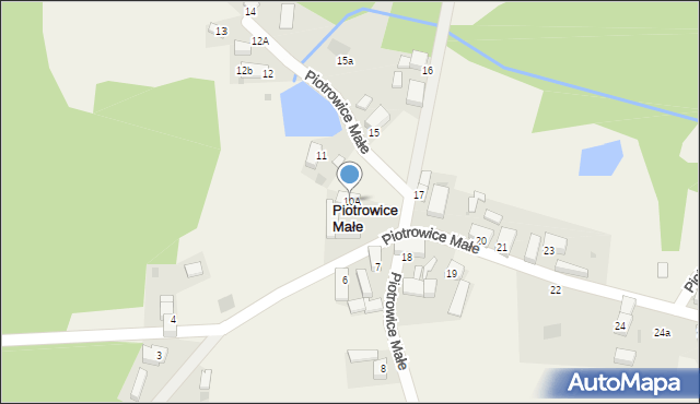 Piotrowice Małe, Piotrowice Małe, 10A, mapa Piotrowice Małe