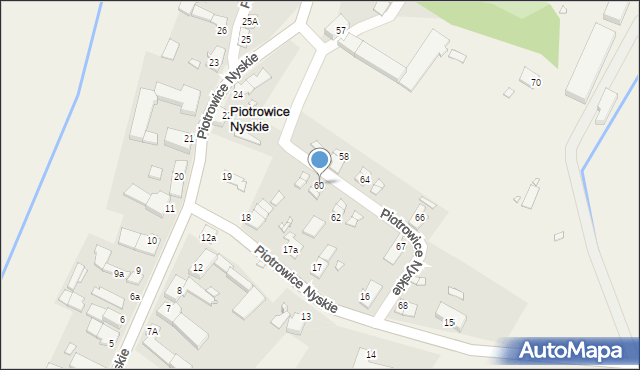 Piotrowice Nyskie, Piotrowice Nyskie, 60, mapa Piotrowice Nyskie