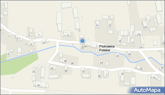 Piotrowice Polskie, Piotrowice Polskie, 12, mapa Piotrowice Polskie