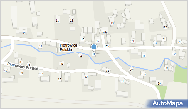 Piotrowice Polskie, Piotrowice Polskie, 16, mapa Piotrowice Polskie