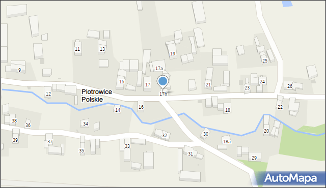 Piotrowice Polskie, Piotrowice Polskie, 17b, mapa Piotrowice Polskie