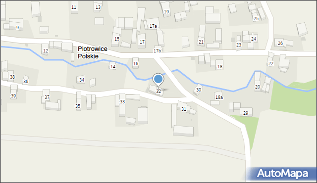 Piotrowice Polskie, Piotrowice Polskie, 32, mapa Piotrowice Polskie