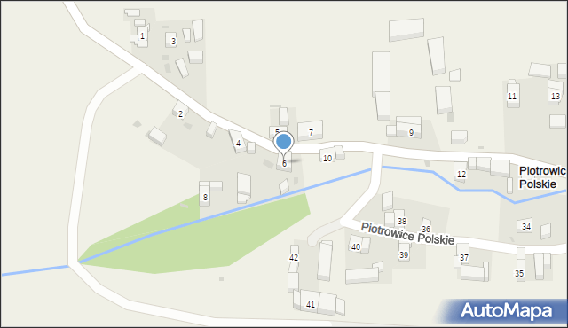 Piotrowice Polskie, Piotrowice Polskie, 6, mapa Piotrowice Polskie