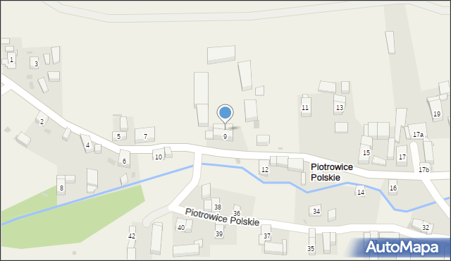 Piotrowice Polskie, Piotrowice Polskie, 9a, mapa Piotrowice Polskie