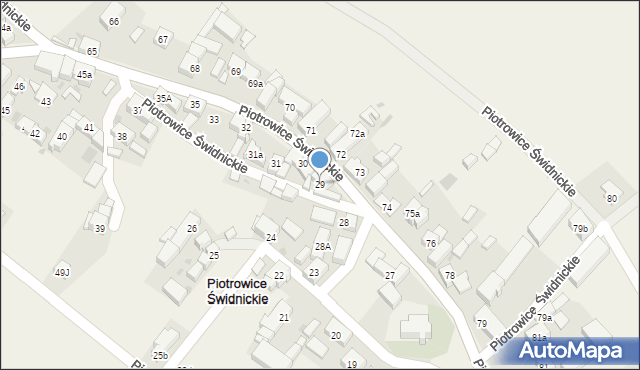 Piotrowice Świdnickie, Piotrowice Świdnickie, 29, mapa Piotrowice Świdnickie