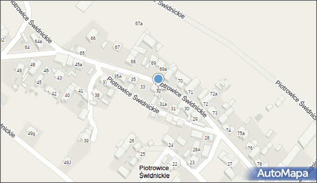 Piotrowice Świdnickie, Piotrowice Świdnickie, 32, mapa Piotrowice Świdnickie