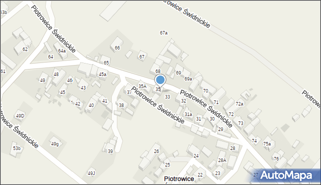Piotrowice Świdnickie, Piotrowice Świdnickie, 34, mapa Piotrowice Świdnickie