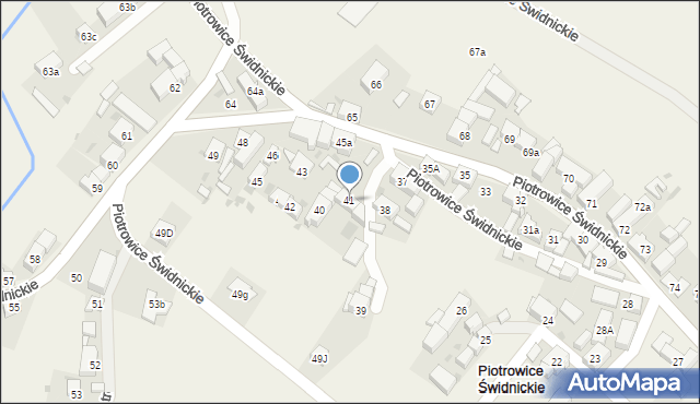 Piotrowice Świdnickie, Piotrowice Świdnickie, 41, mapa Piotrowice Świdnickie