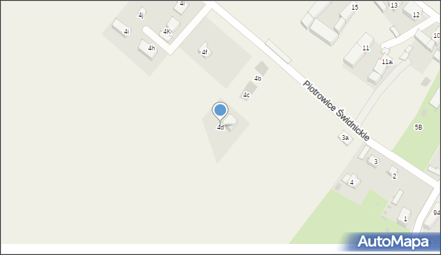 Piotrowice Świdnickie, Piotrowice Świdnickie, 4d, mapa Piotrowice Świdnickie