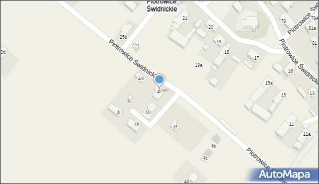 Piotrowice Świdnickie, Piotrowice Świdnickie, 4l, mapa Piotrowice Świdnickie