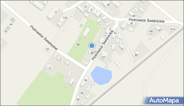 Piotrowice Świdnickie, Piotrowice Świdnickie, 5a, mapa Piotrowice Świdnickie