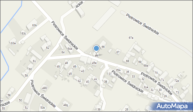 Piotrowice Świdnickie, Piotrowice Świdnickie, 65, mapa Piotrowice Świdnickie
