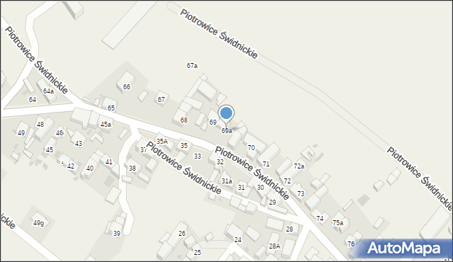 Piotrowice Świdnickie, Piotrowice Świdnickie, 69a, mapa Piotrowice Świdnickie