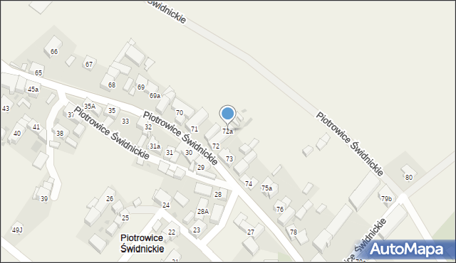 Piotrowice Świdnickie, Piotrowice Świdnickie, 72a, mapa Piotrowice Świdnickie