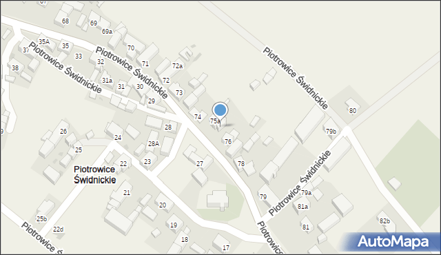 Piotrowice Świdnickie, Piotrowice Świdnickie, 75b, mapa Piotrowice Świdnickie