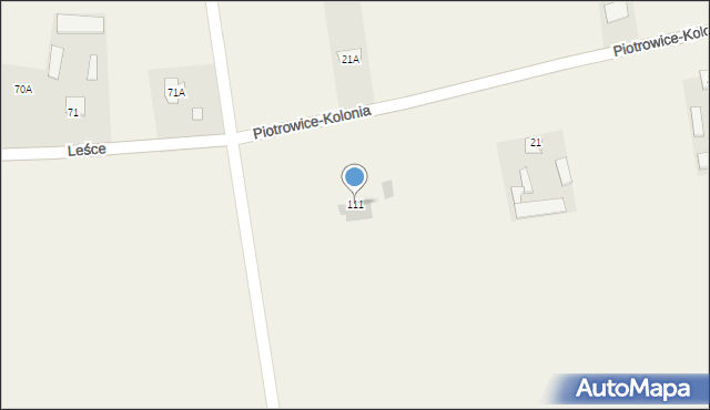 Piotrowice Wielkie, Piotrowice Wielkie, 111, mapa Piotrowice Wielkie