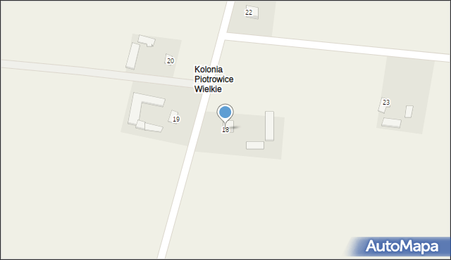 Piotrowice Wielkie, Piotrowice Wielkie, 18, mapa Piotrowice Wielkie