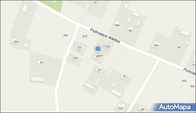 Piotrowice Wielkie, Piotrowice Wielkie, 62F, mapa Piotrowice Wielkie
