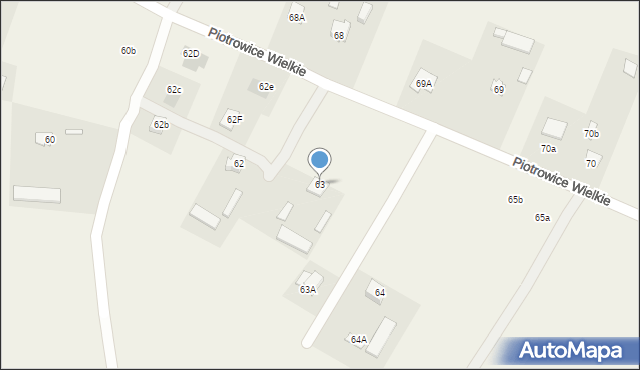 Piotrowice Wielkie, Piotrowice Wielkie, 63, mapa Piotrowice Wielkie