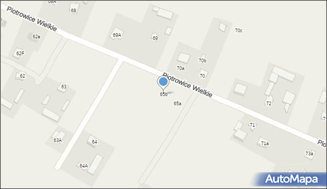 Piotrowice Wielkie, Piotrowice Wielkie, 65b, mapa Piotrowice Wielkie