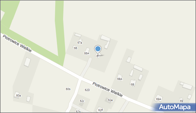 Piotrowice Wielkie, Piotrowice Wielkie, 67, mapa Piotrowice Wielkie