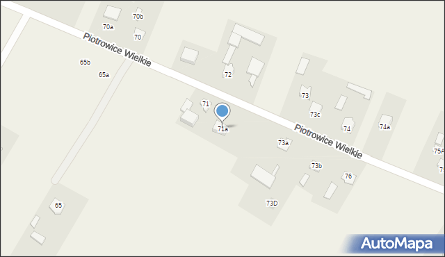 Piotrowice Wielkie, Piotrowice Wielkie, 71a, mapa Piotrowice Wielkie