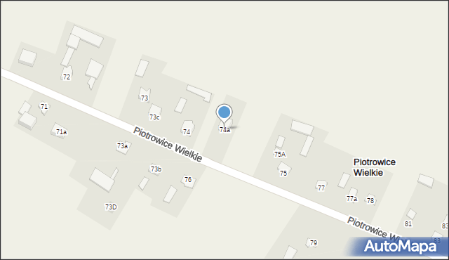 Piotrowice Wielkie, Piotrowice Wielkie, 74a, mapa Piotrowice Wielkie