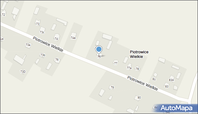 Piotrowice Wielkie, Piotrowice Wielkie, 75, mapa Piotrowice Wielkie
