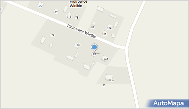 Piotrowice Wielkie, Piotrowice Wielkie, 84, mapa Piotrowice Wielkie
