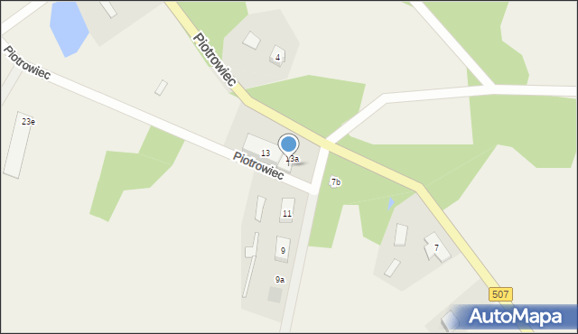 Piotrowiec, Piotrowiec, 13b, mapa Piotrowiec