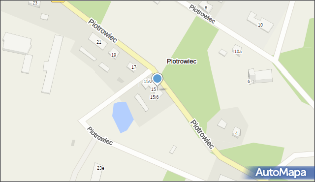 Piotrowiec, Piotrowiec, 15/4, mapa Piotrowiec
